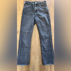 BDG Dark Gray Kick Flare High Rise Cropped Jeans 26